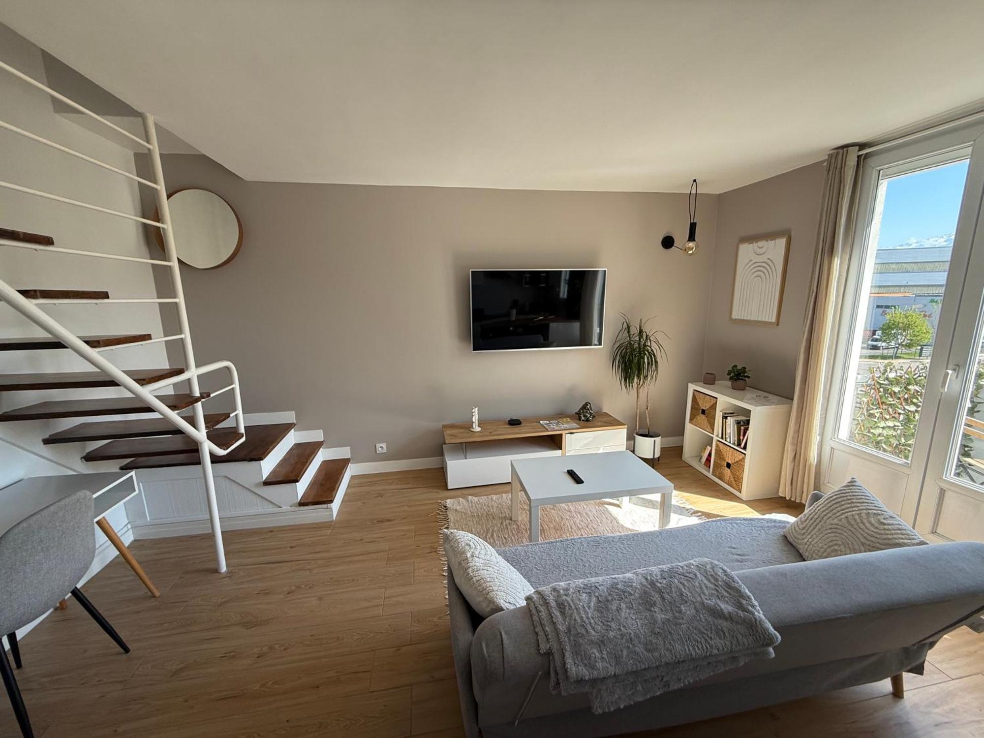 그르노블 Superbe Duplex Avec Parking Gratuit 아파트 외부 사진